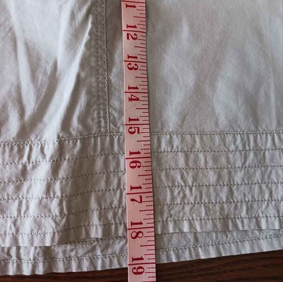 Ann Taylor Loft Sz 0 Beige Lightweight Mini Skirt Womens 100% Cotton - Picture 7 of 7